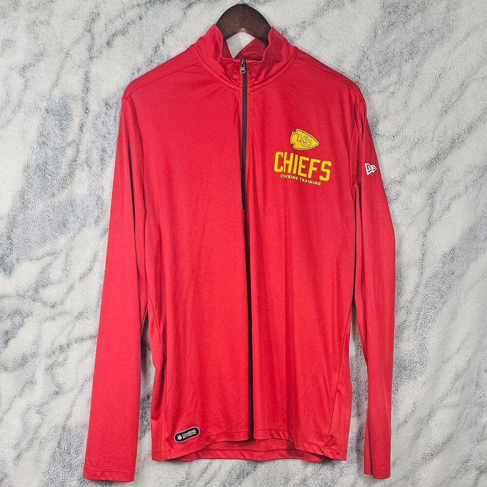NFL Kansas City KC Chiefs Football Red XL DriFit Pullover